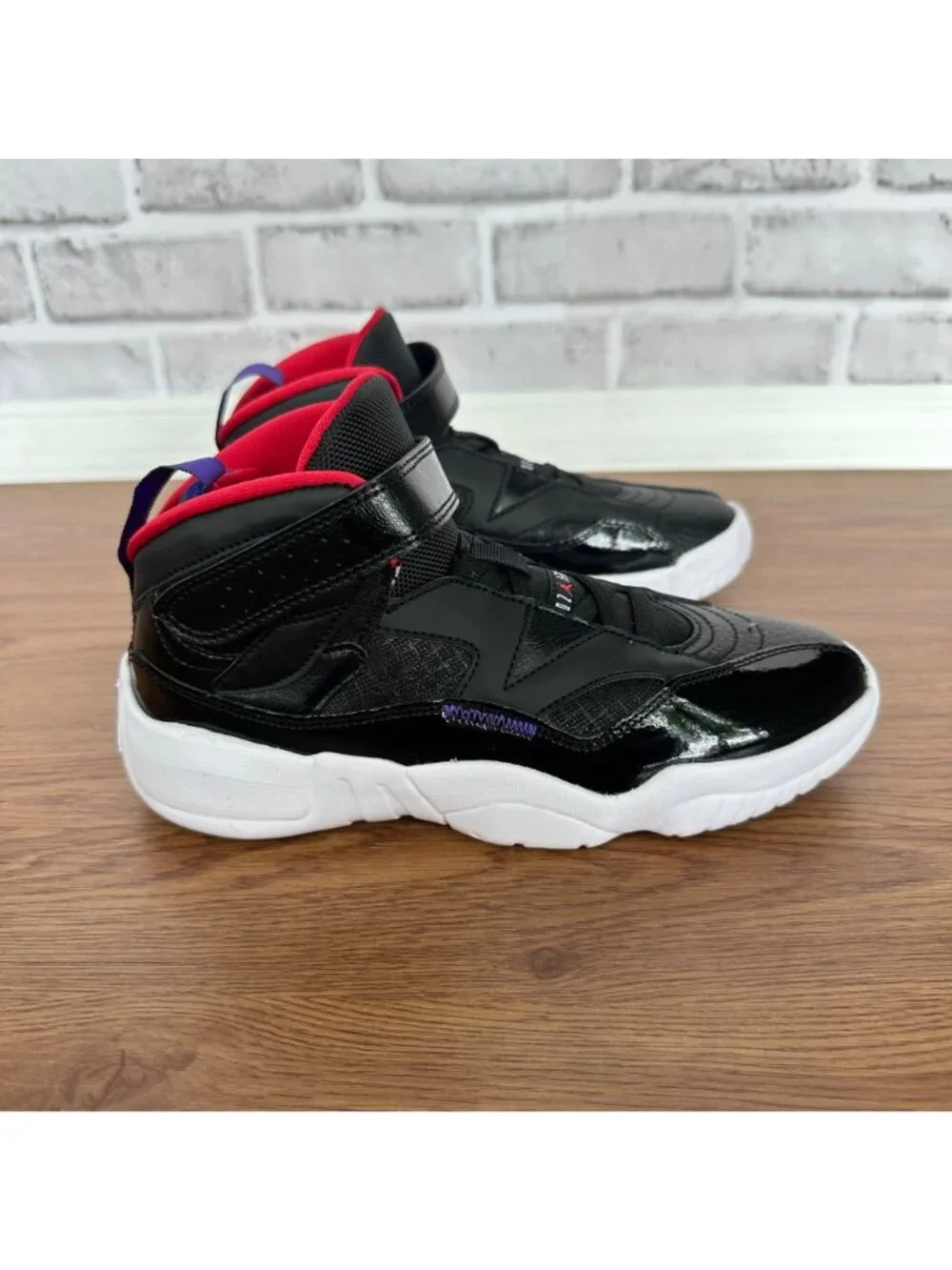 Rare Nike Air Jordan 6 Rings Toddler Boys 3Y Athletic Shoes Black Red DQ8432-001